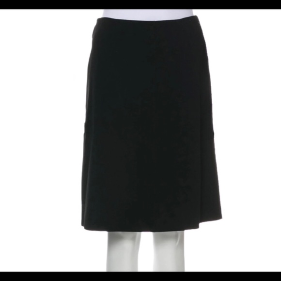 PRADA Skirt 42 M Wool Blend Black Italy Work Business Office Prada Prada - Picture 3 of 17